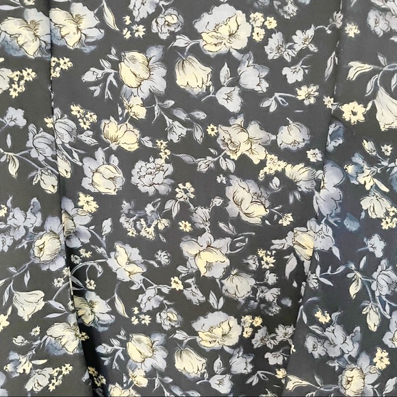 Dianne B New York Floral Blue Dress - Size 8 - Picture 4 of 5